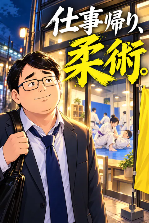 仕事帰り、柔術。の表紙